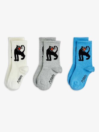 mini rodini mini rodini -Panther 3-pack socks