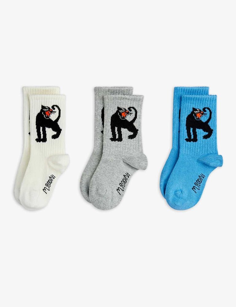 mini rodini mini rodini -Panther 3-pack socks