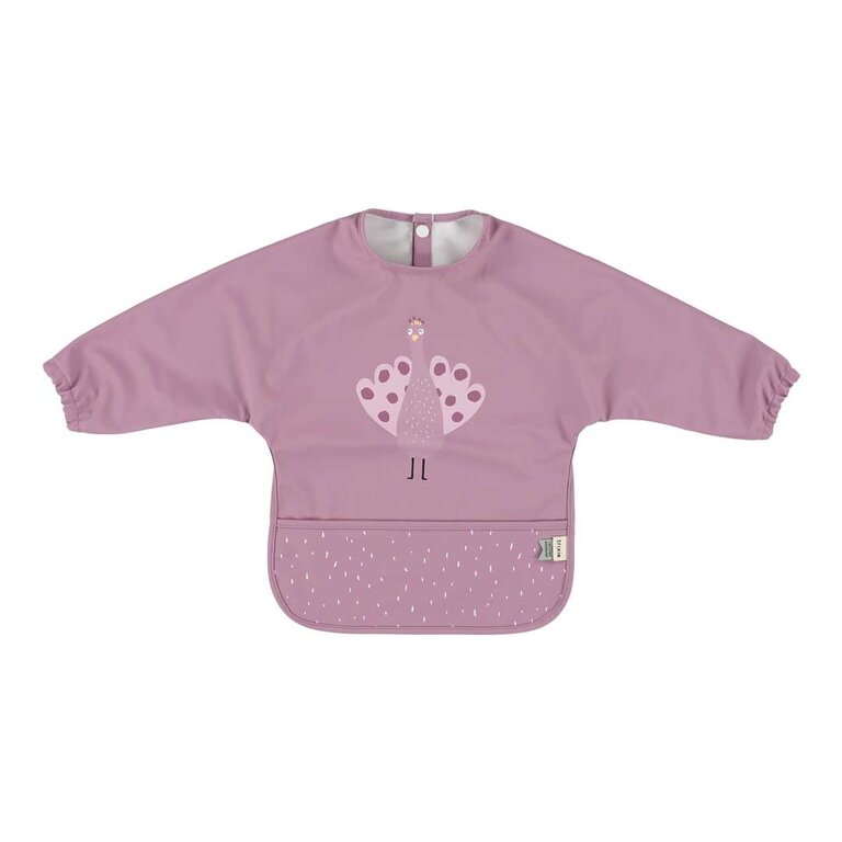 Trixie Trixie -Waterproof long sleeve bib - Mrs. Peacock