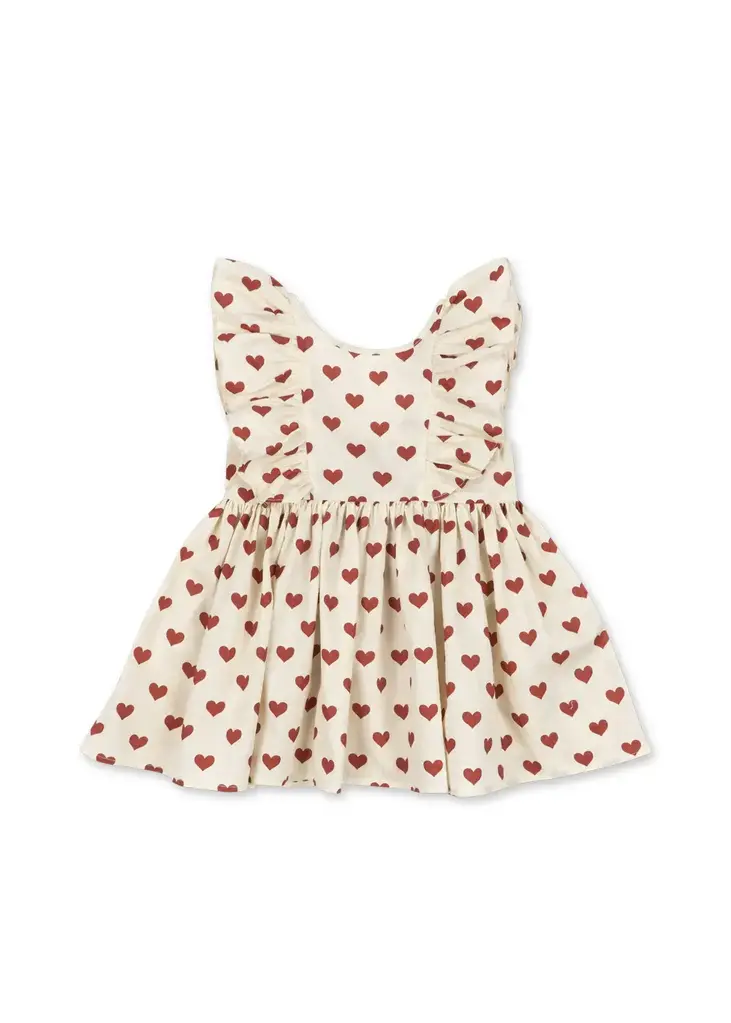 Konges Sløjd Konges Slojd - cianna bow dress hearts red