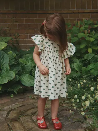 Konges Sløjd Konges Slojd - Coco dress heart green