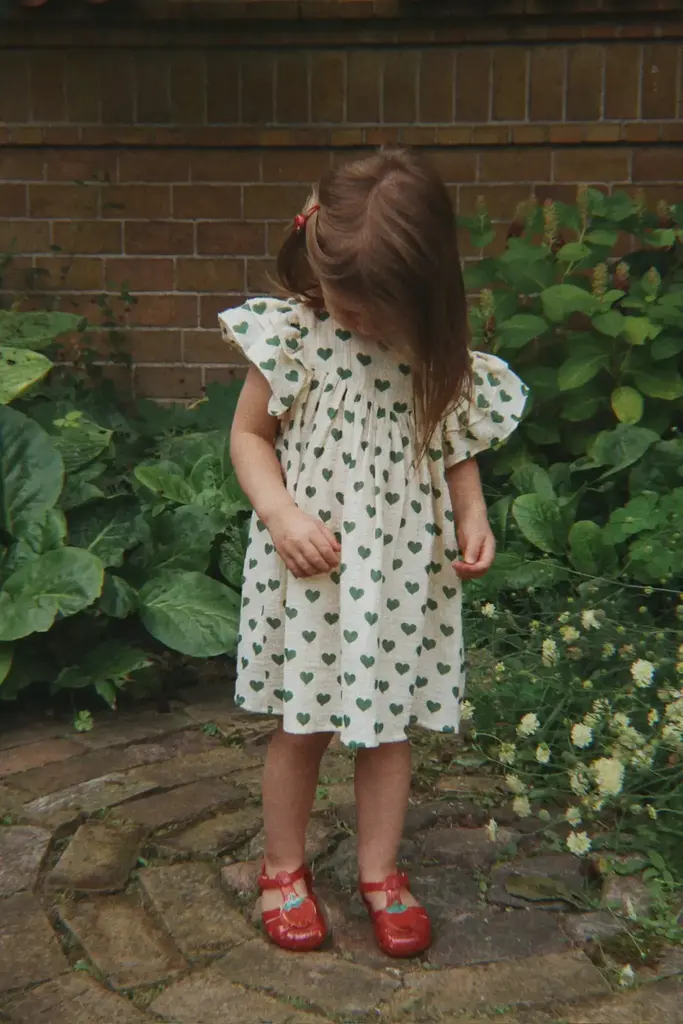 Konges Sløjd Konges Slojd - Coco dress heart green