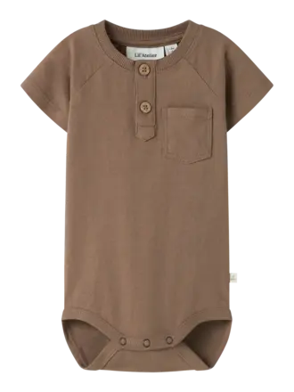 Lil' Atelier Lil atelier - Dolan Joe romper mocha