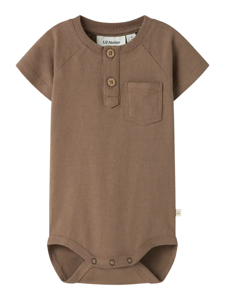 Lil' Atelier Lil atelier - Dolan Joe romper mocha