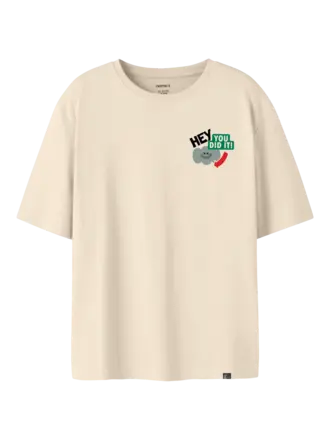 Name It Name it -T-shirt Knaso antigue white