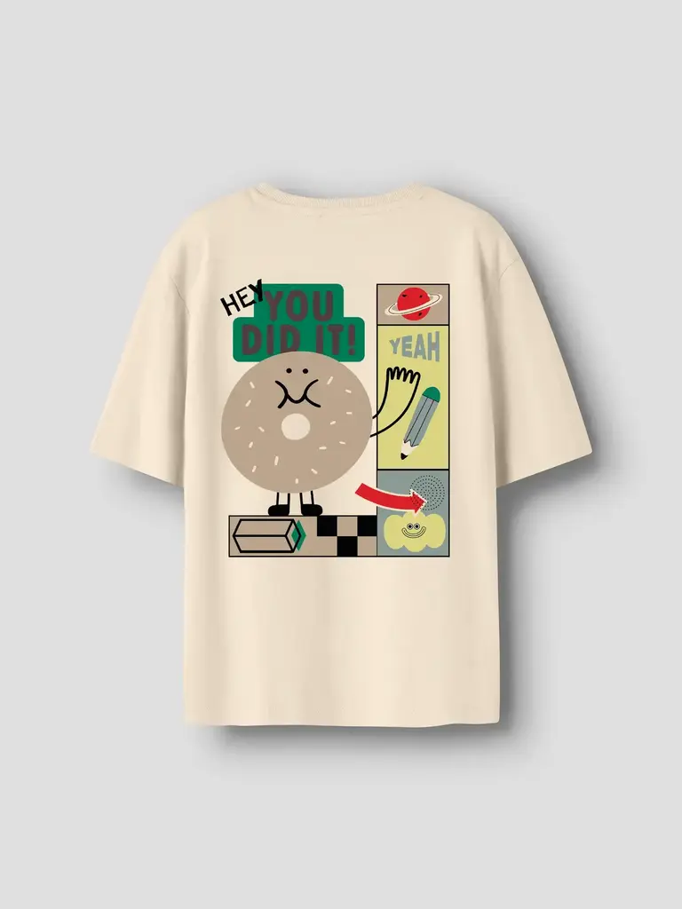 Name It Name it -T-shirt Knaso antigue white