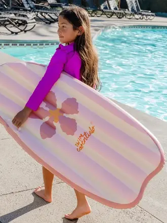 Swim Essentials inflatable surfboard - pink - flower market