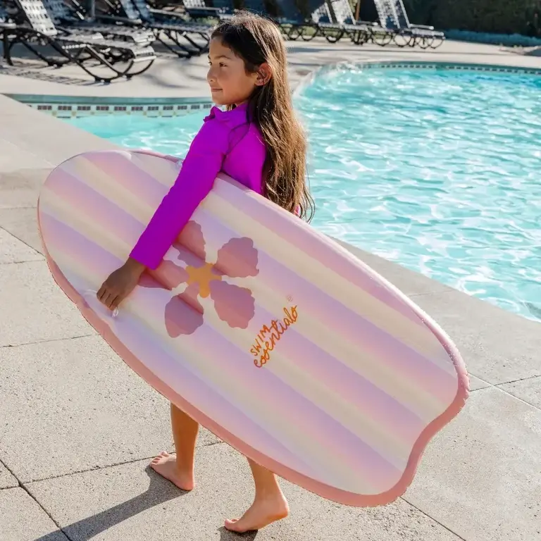 Swim Essentials inflatable surfboard - pink - flower market