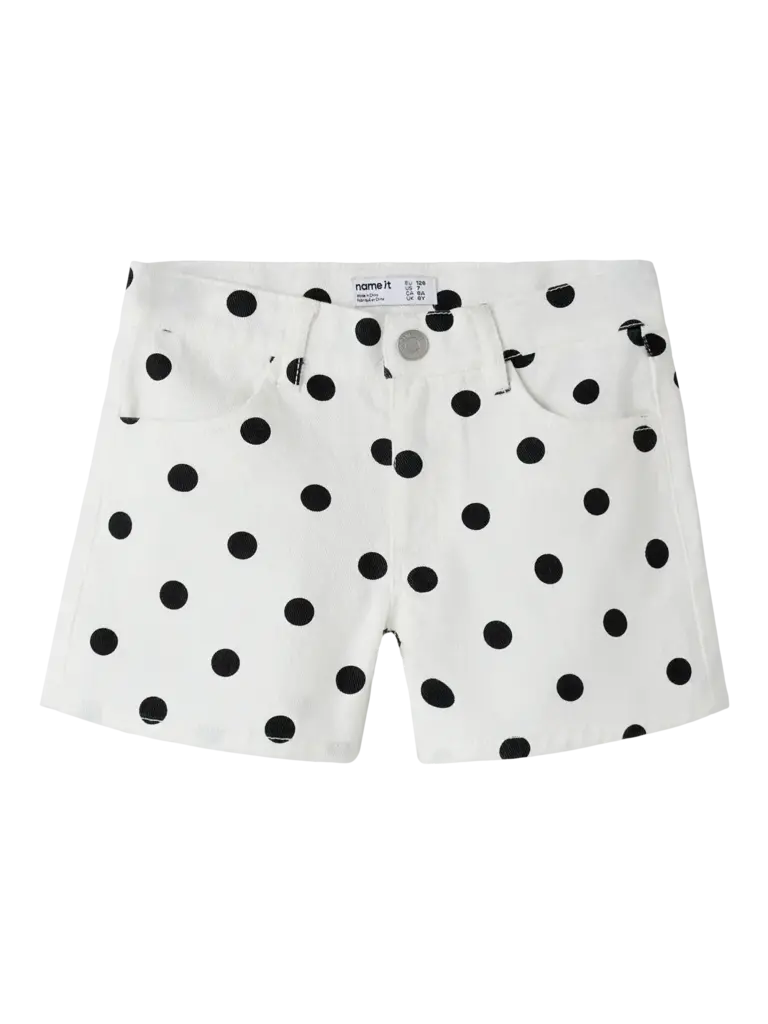 Name It Name it - Rose dnm shorts White dot