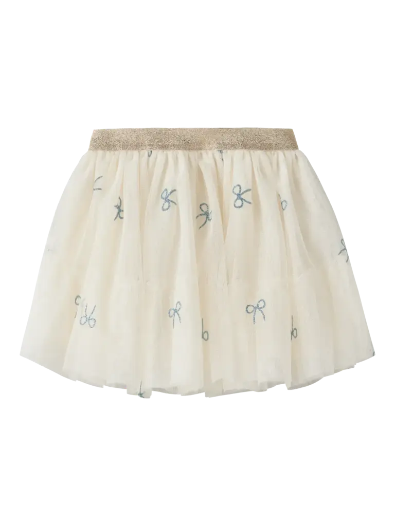 Name It Name it - Tulle bow skirt  Antique White