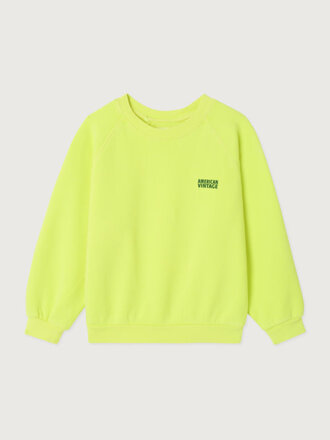 American vintage American vintage - Izubird sweat CITRON FLUO