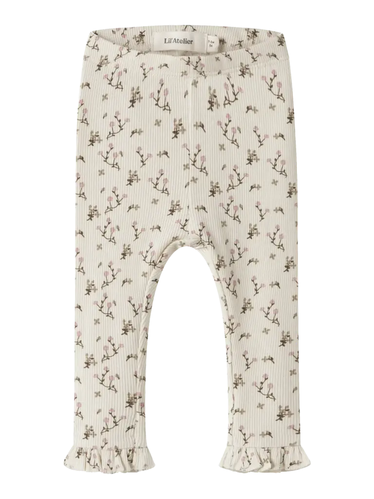 Lil' Atelier Lil Atelier - Legging baby Turtledove ROSE FLOWER