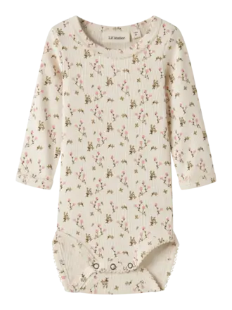 Lil' Atelier Lil atelier - romper Turtledove ROSE FLOWER