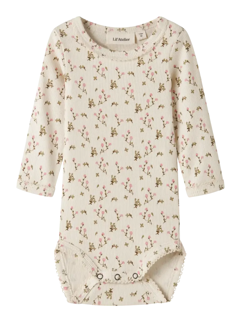 Lil' Atelier Lil atelier - romper Turtledove ROSE FLOWER