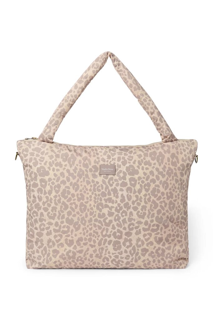 studio noos studio noos - Soft Cotton Diaper Bag Leopard beige