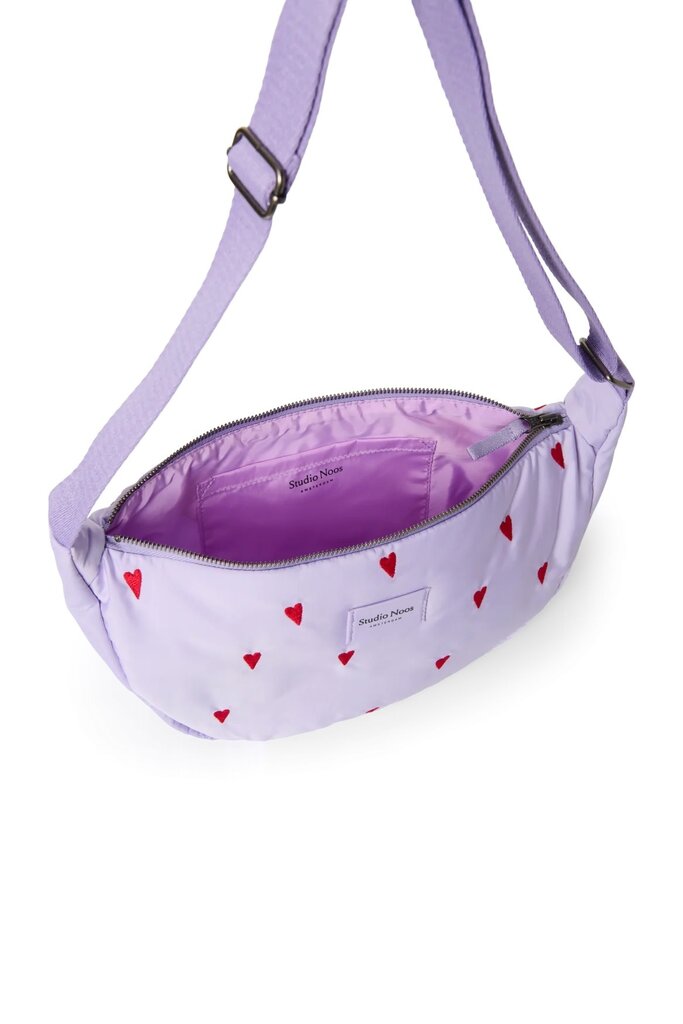 studio noos Studio Noos - adult fanny pack heart paars