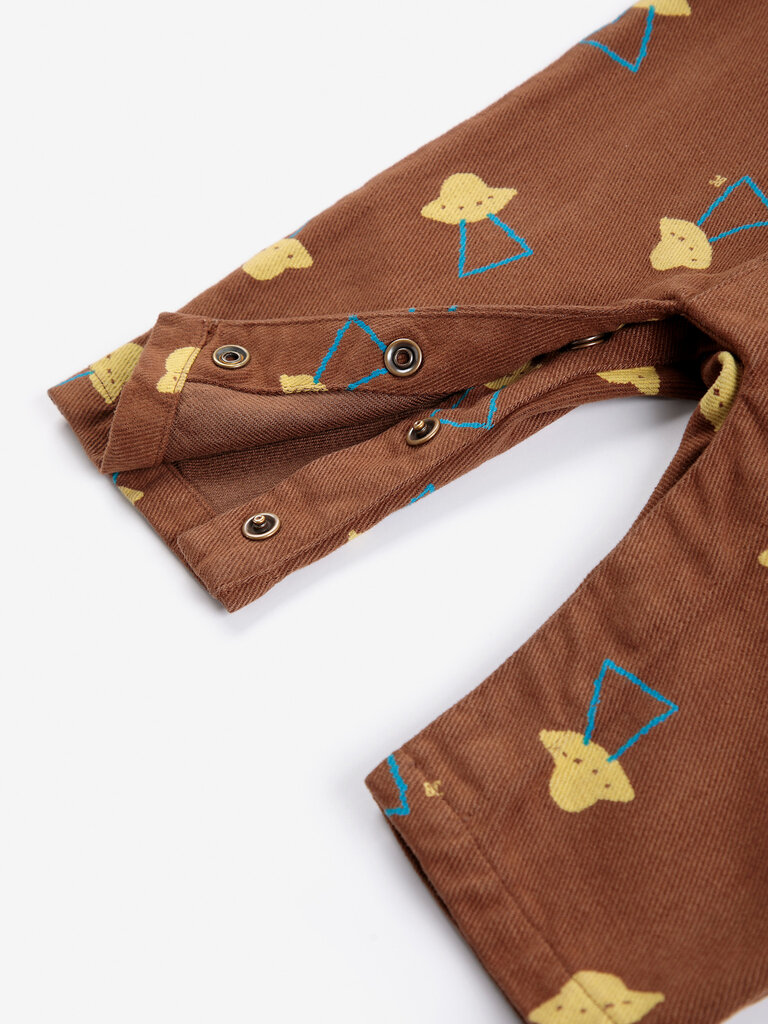 Bobo Choses Bobo choses - Pixel Abduction all over woven overall