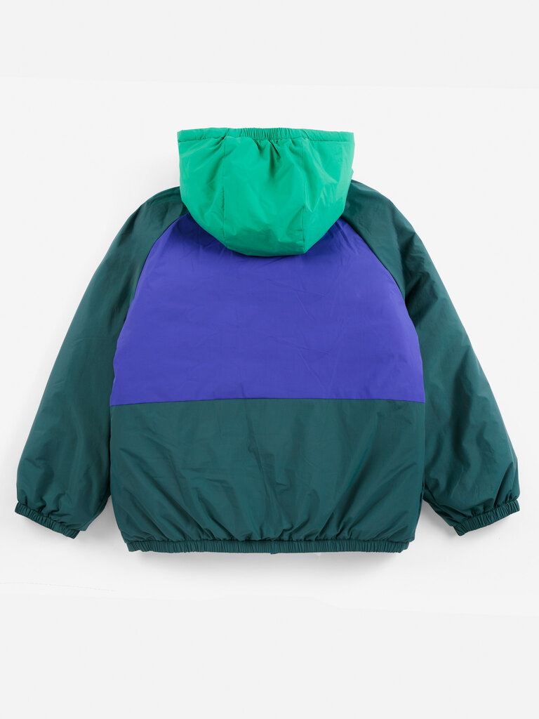 Bobo Choses Bobo choses - Almost Moiré all over reversible anorak green