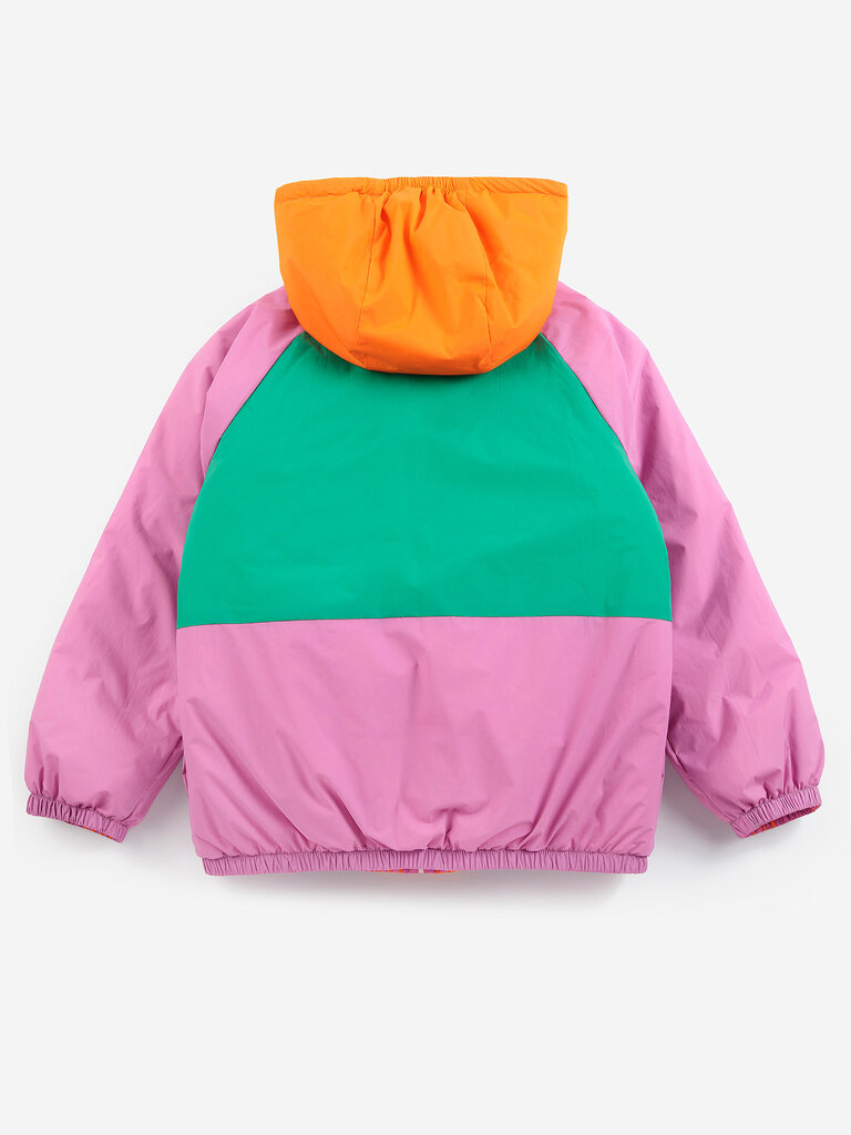 Bobo Choses Bobo choses - Almost Moiré all over reversible anorak pink