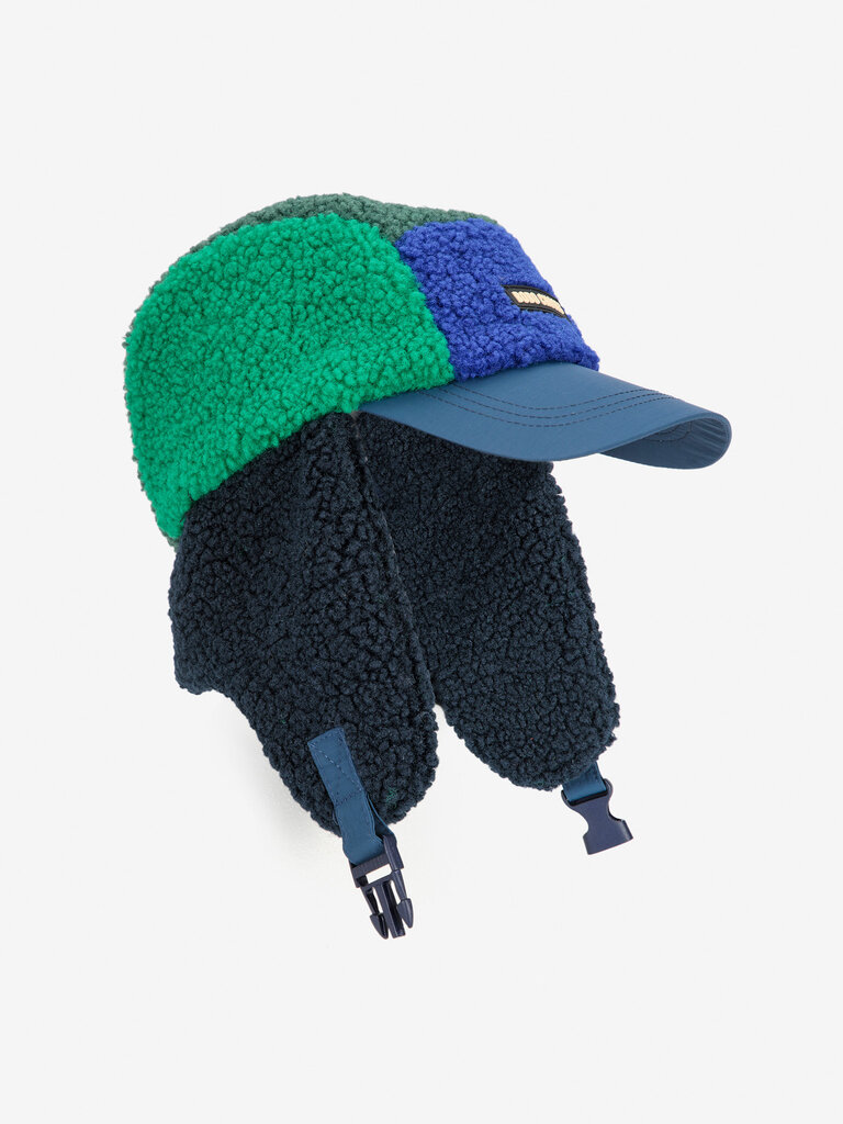 Bobo Choses bobo choses - color block sheepskin chapka