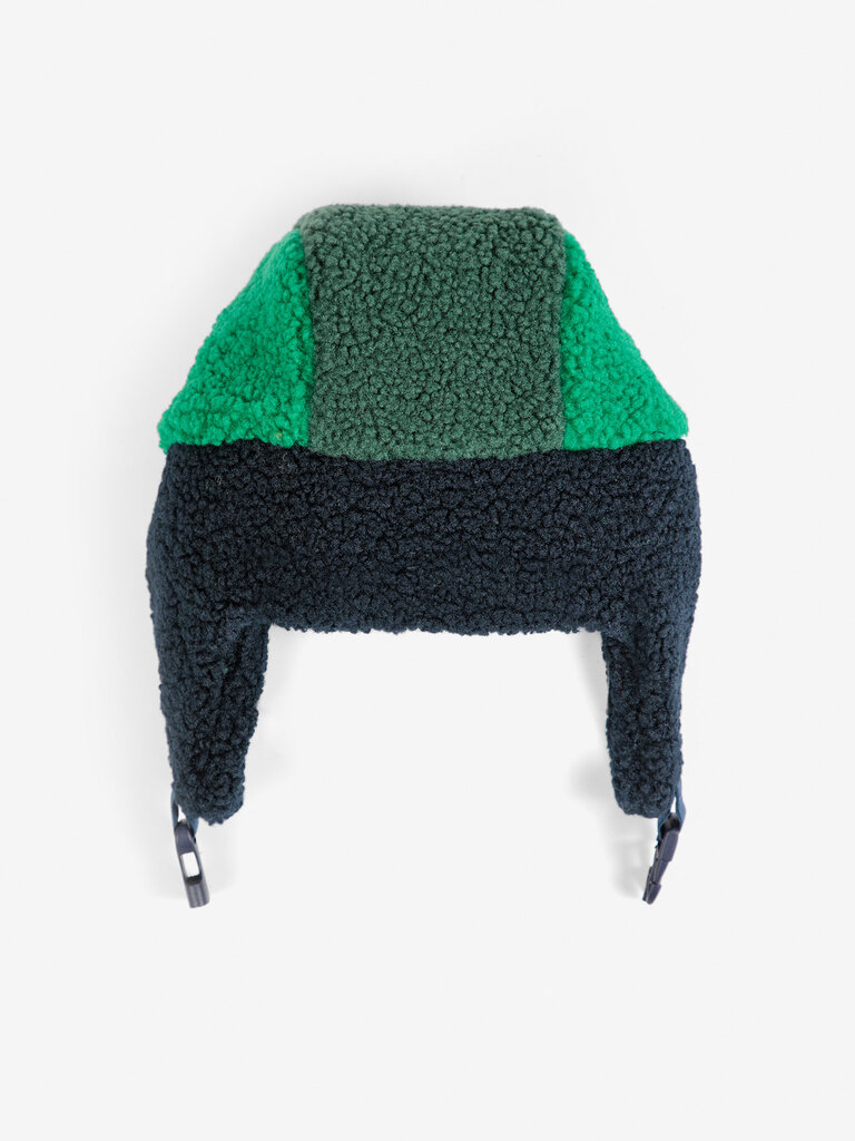Bobo Choses bobo choses - color block sheepskin chapka