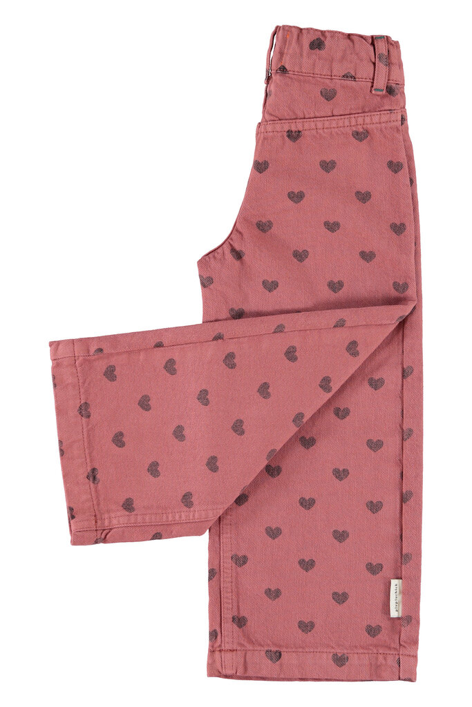 piupiuchick Piupiuchick - flair trousers pink black hearts