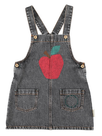 piupiuchick Piupiuchick - short denim dress apple print