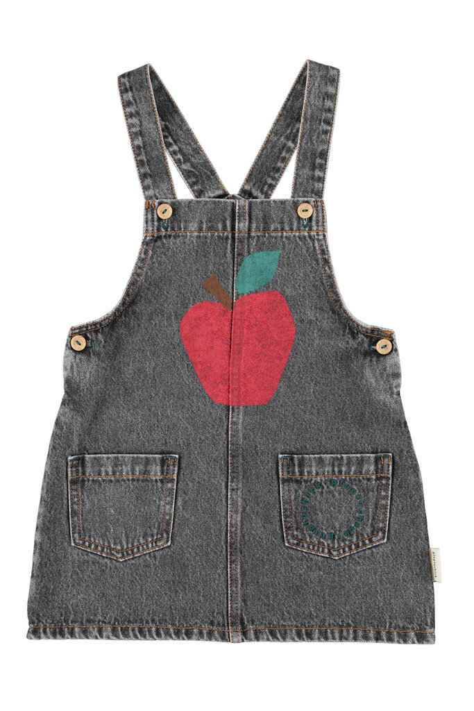 piupiuchick Piupiuchick - short denim dress apple print