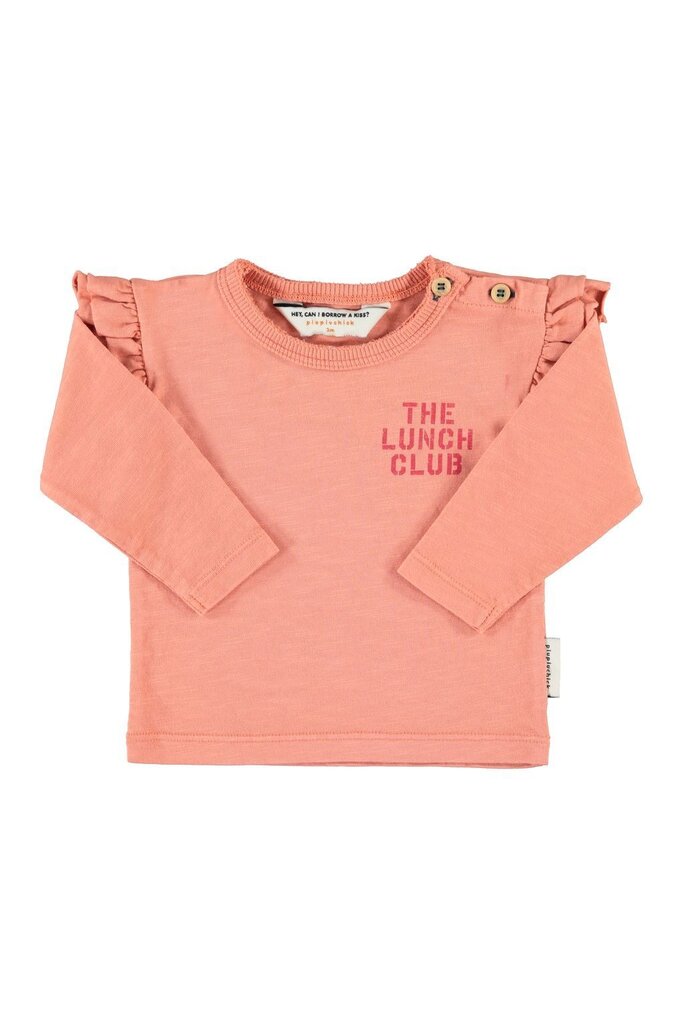 piupiuchick Piupiuchick - longsleeve in jersey ruffle top