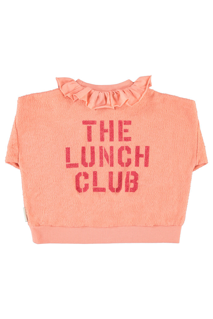piupiuchick piupiuchick - sweatshirt collar pink apple print