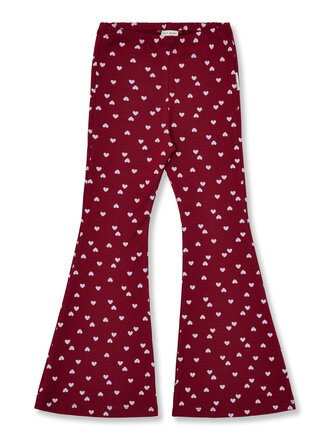 petit blush Petit blush - Bowie Flared Pants  Hearts AOP
