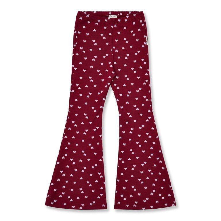 petit blush Petit blush - Bowie Flared Pants  Hearts AOP