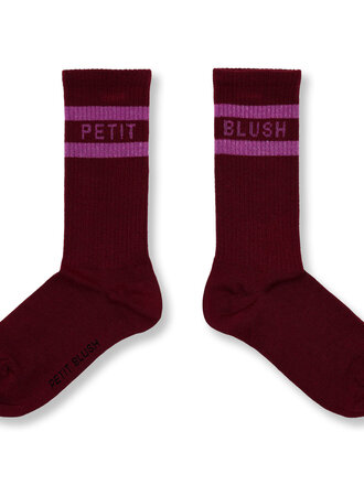 petit blush petit blush - sport socks garnet/orchid