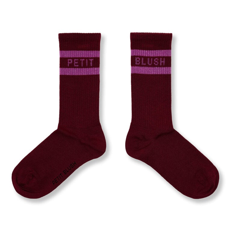 petit blush petit blush - sport socks garnet/orchid