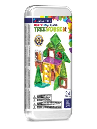 magnatiles MAGNA-TILES® microMAGS Treehouse 24-Piece Travel Set