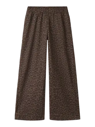 Name It Linna wide pants chocolate brown Leo