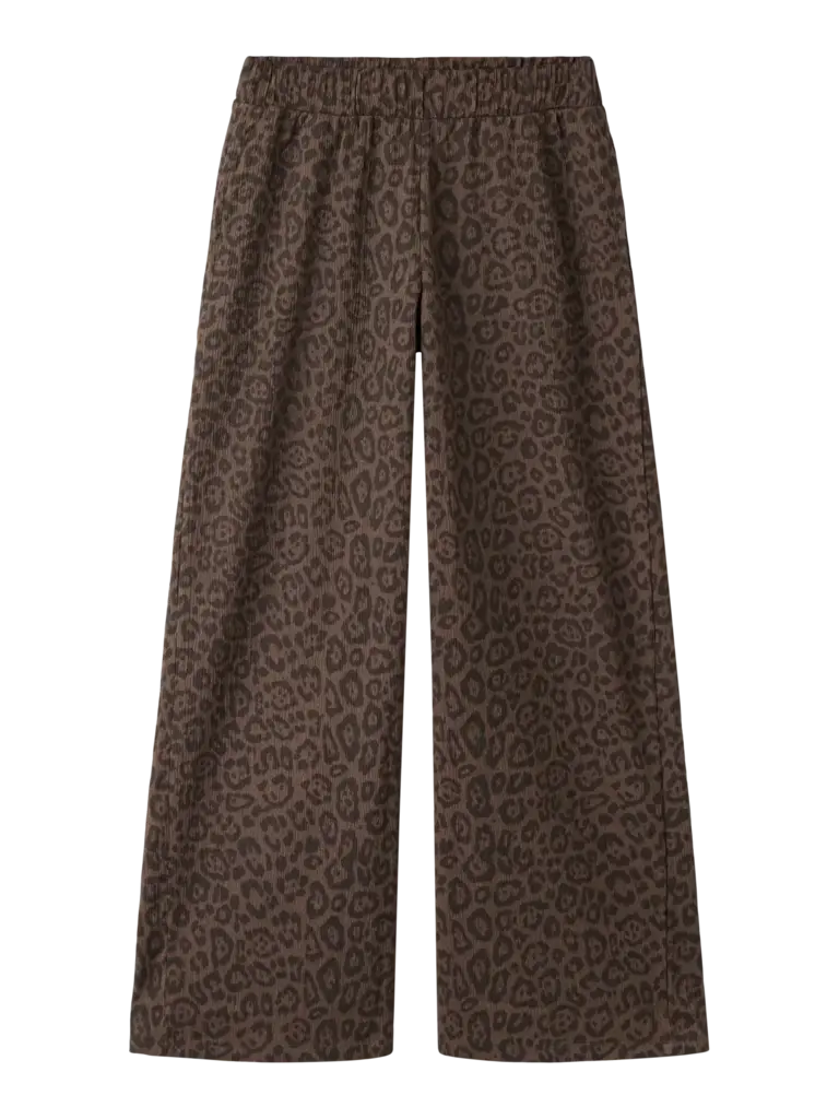 Name It Linna wide pants chocolate brown Leo