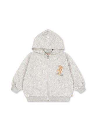 Konges Sløjd Konges slojd -LOU SWEAT ZIP HOOD light grey