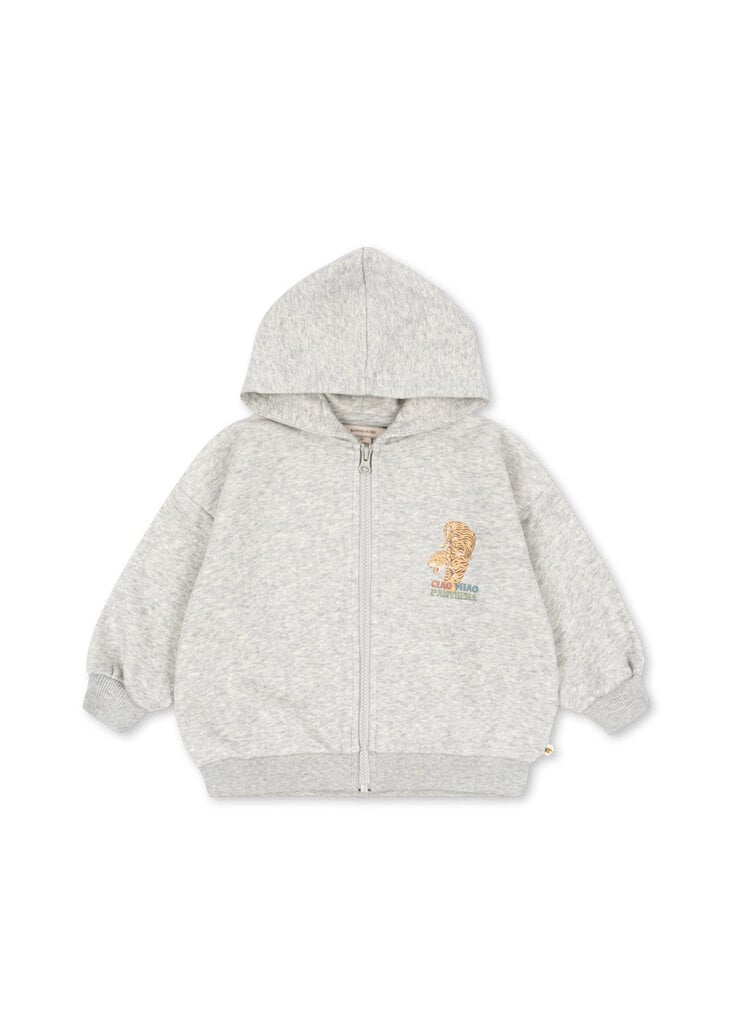 Konges Sløjd Konges slojd -LOU SWEAT ZIP HOOD light grey