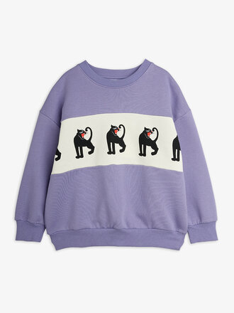 mini rodini Mini rodini - Panther panel sweatshirt purple