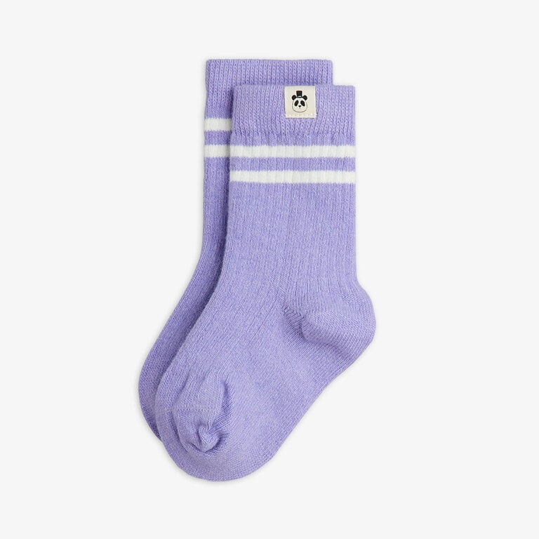 mini rodini mini rodini - Wool rib 1-pack socks purple