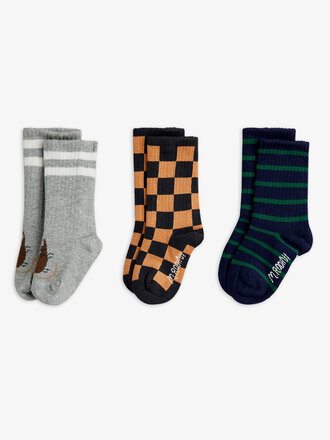 mini rodini mini rodini - Chess check 3-pack socks multi