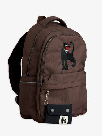 mini rodini mini rodini - Panther emb school backpack brown