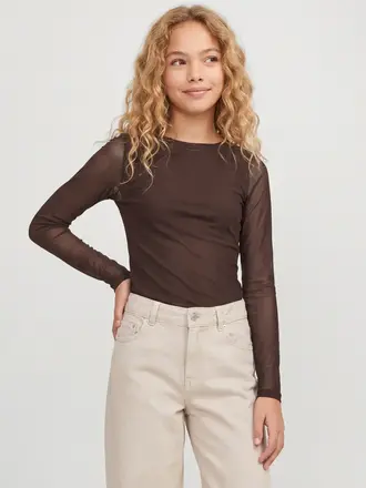 JJXX JJXX- MINNA MESH LS BOATNECK TOP