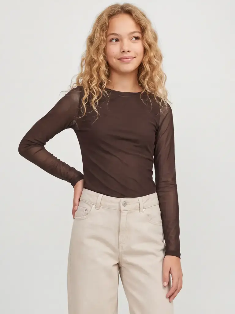 JJXX JJXX- MINNA MESH LS BOATNECK TOP