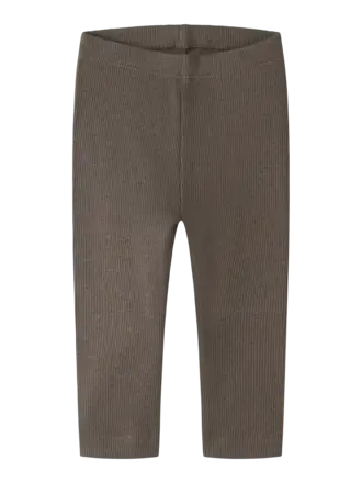 Name It Name it - Basic rib legging morel