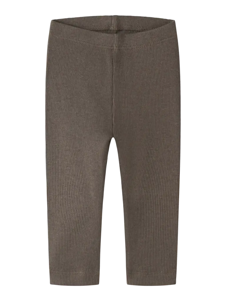 Name It Name it - Basic rib legging morel