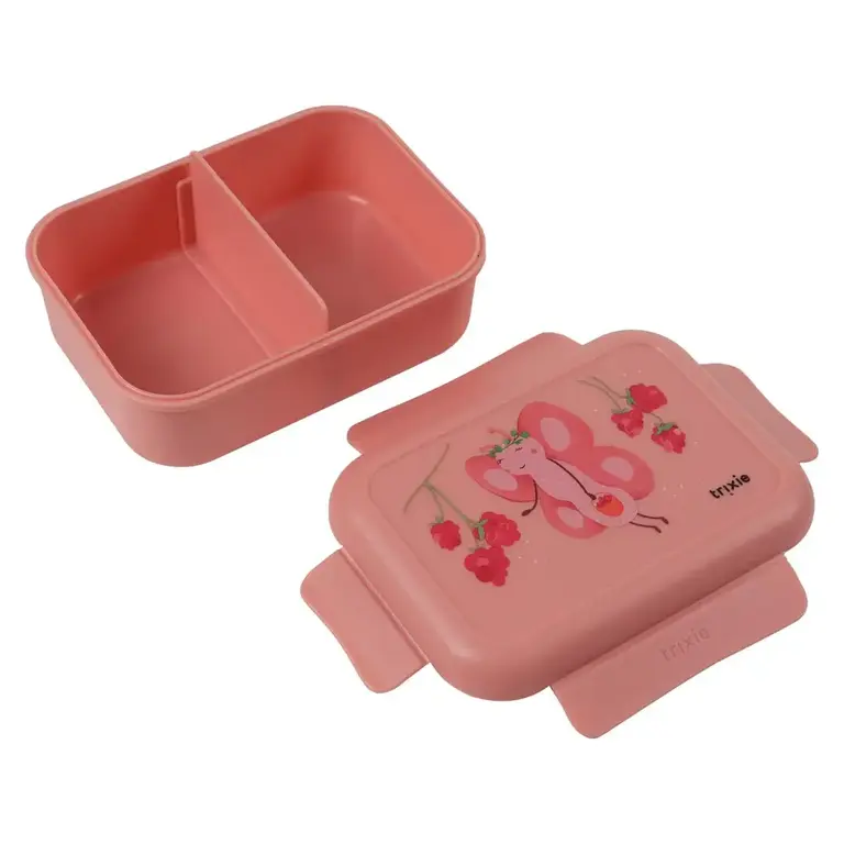 Trixie Trixie -Lunch box with clips - Butterfly
