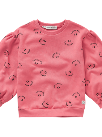 Sproet & Sprout Sproet&sprout -SWEATSHIRT CLUB CHAOS PRINT PINK