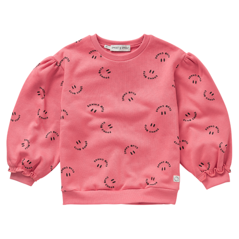 Sproet & Sprout Sproet&sprout -SWEATSHIRT CLUB CHAOS PRINT PINK
